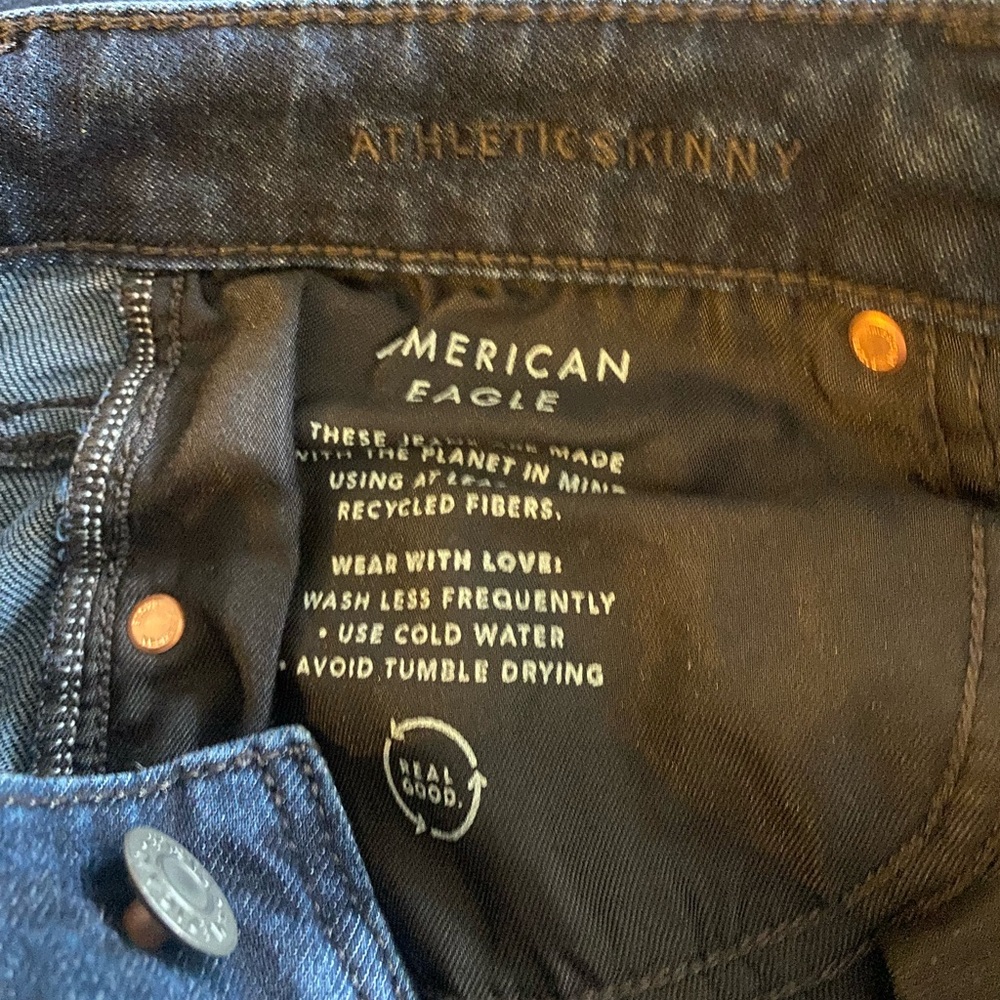 American Eagle AirFlex athletic skinny fit men’s blue jeans size 28x30